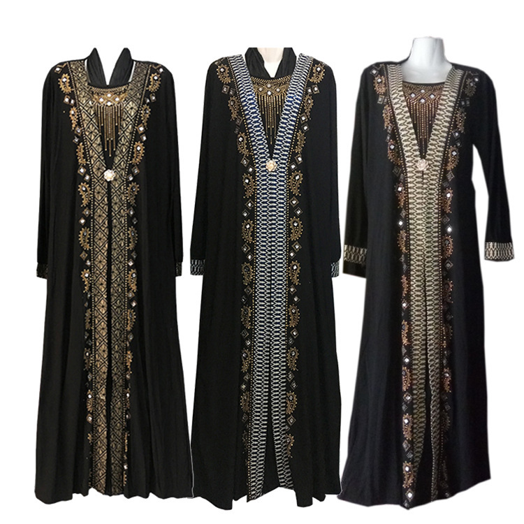 

Plus Size Women Kids Abaya Islam Robe Arab Clothes Hijab Turkish Kaftan Islamic Prayer Dress Muslim Dresses With Hijab