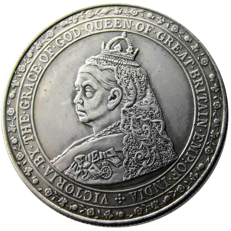 

United Kingdom 1887 One Crown Victoria Pattern Copy Coin High Quality home decoration accessories