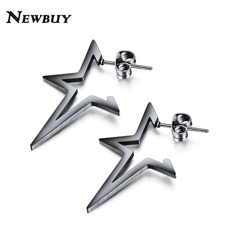 Arete cara sonriente macizo de acero inoxidable NUEVO
