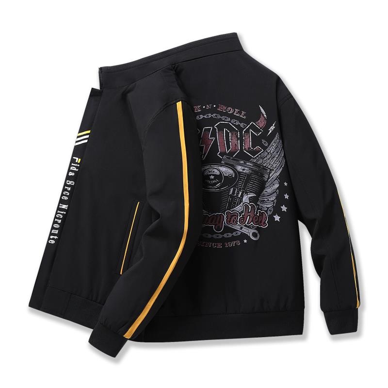 

Quality Bomber Solid Casual Jacket Men Spring Autumn Outerwear Mandarin Sportswear Mens Jackets for Male Coats chaquetas hombre, Black