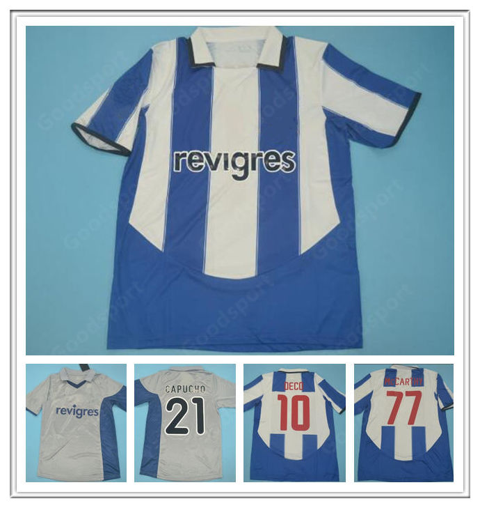 

Retro 2001 10 DECO CAPUCHO Soccer Jersey 2003 2004 CARVALHO Football Shirt Kits classic 77 McCARTHY 11 DERLEI MANICHE MACIEL calcio FUTBOL