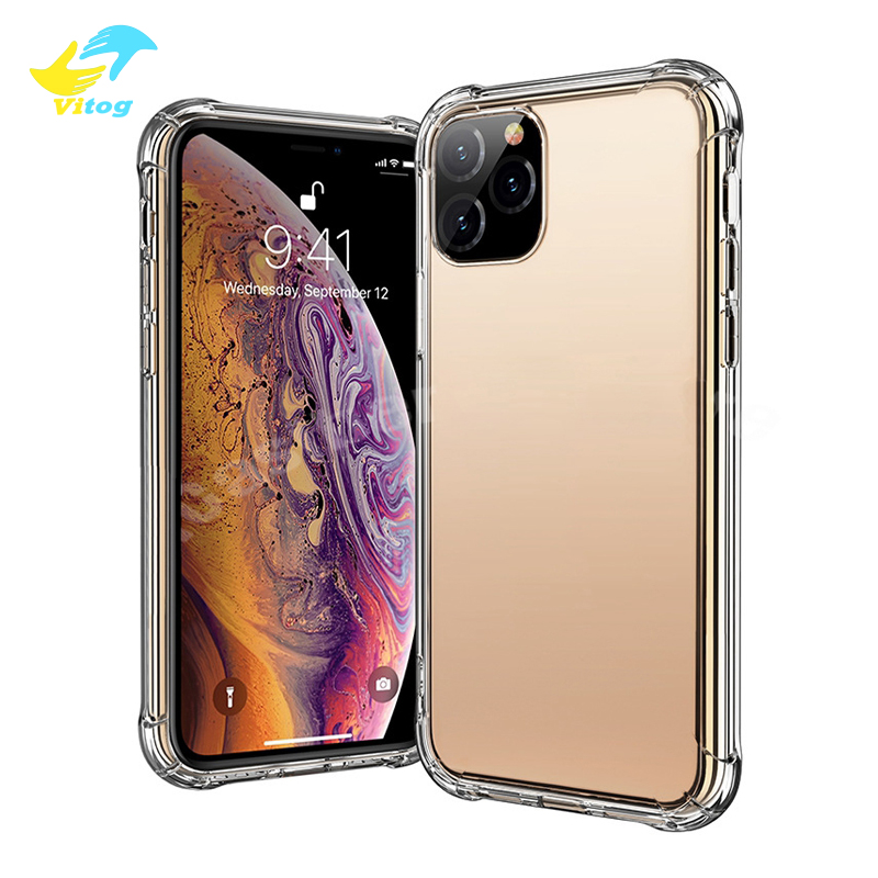 

Super Anti-knock Soft TPU Transparent Clear Phone Cases Protect Cover Shockproof Soft Case For iPhone13 11 pro max 13mini plus X XS note10 S10