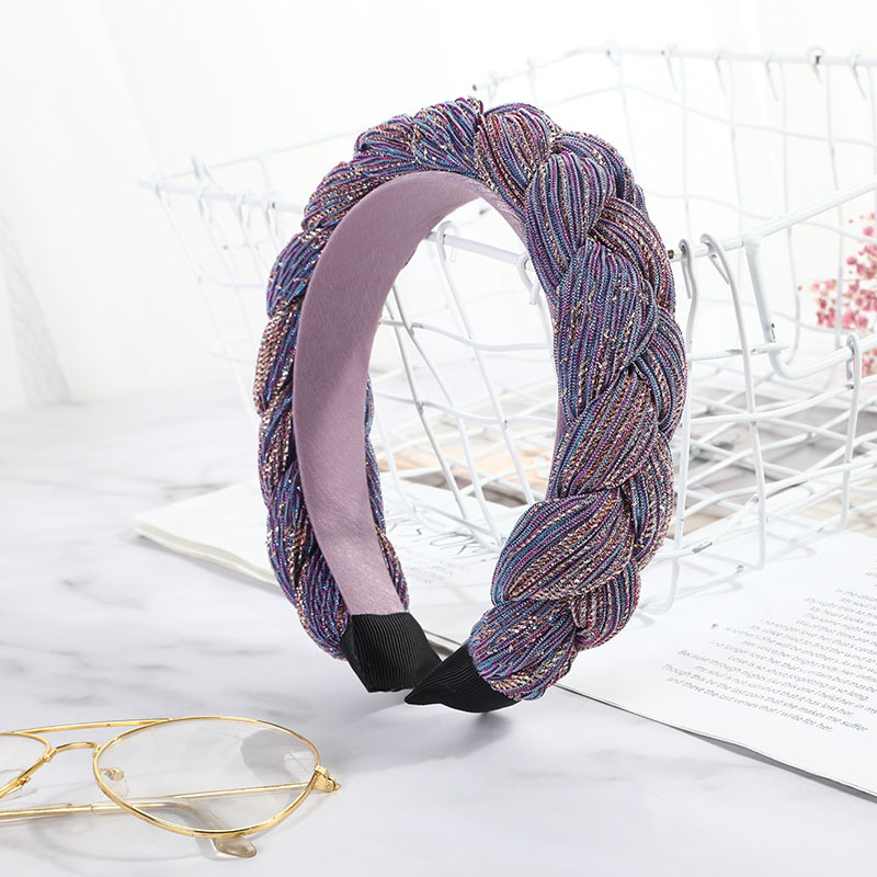 

Free shipping fashion Twist weaving women hairbands girl's headbands lady's headwear purple hair accessories