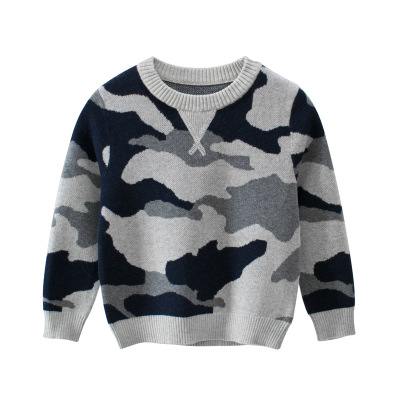 

Children Luxury Sweaters Kids Pullover Clothing Boys and Girls Camouflage Sweater Children Casual Tops Warm Keeping 2020 Winter New Trend, Mix