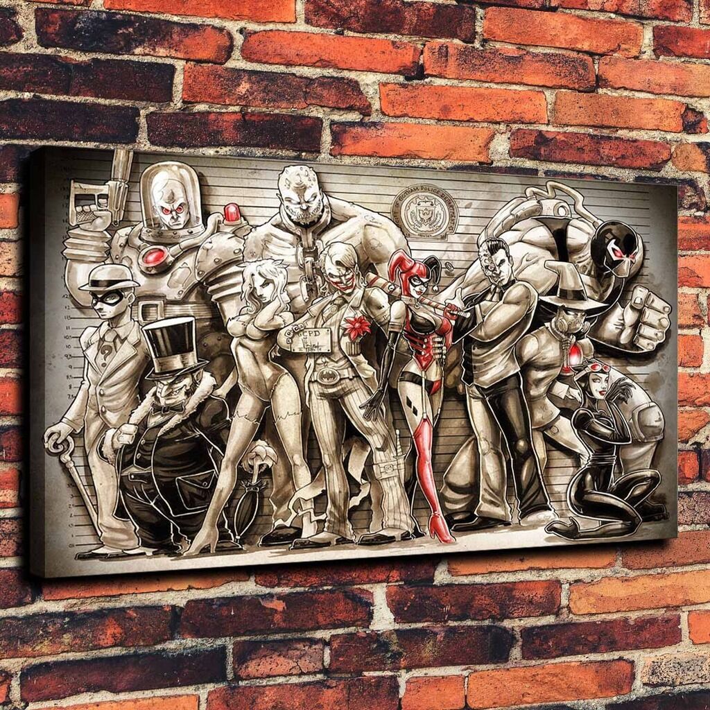 

Comics Poison Ivy Catwoman Joker Home Decor Handpainted &HD Print Oil Painting On Canvas Wall Art Canvas Pictures 191104