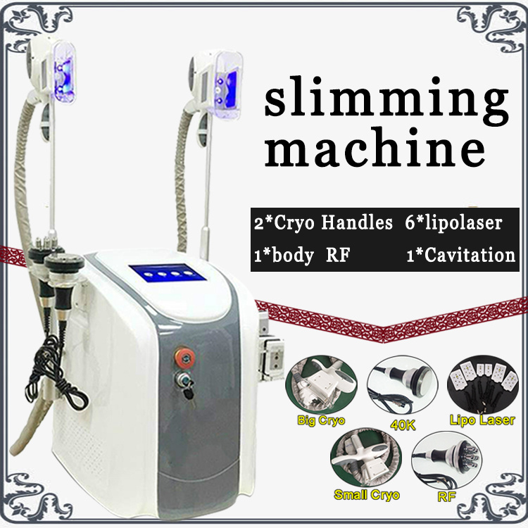 New Portable Cryolipolysis Fat Freezing Slimming Machine Cryotherapy Ultrasound RF Liposuction Lipo Laser Machine