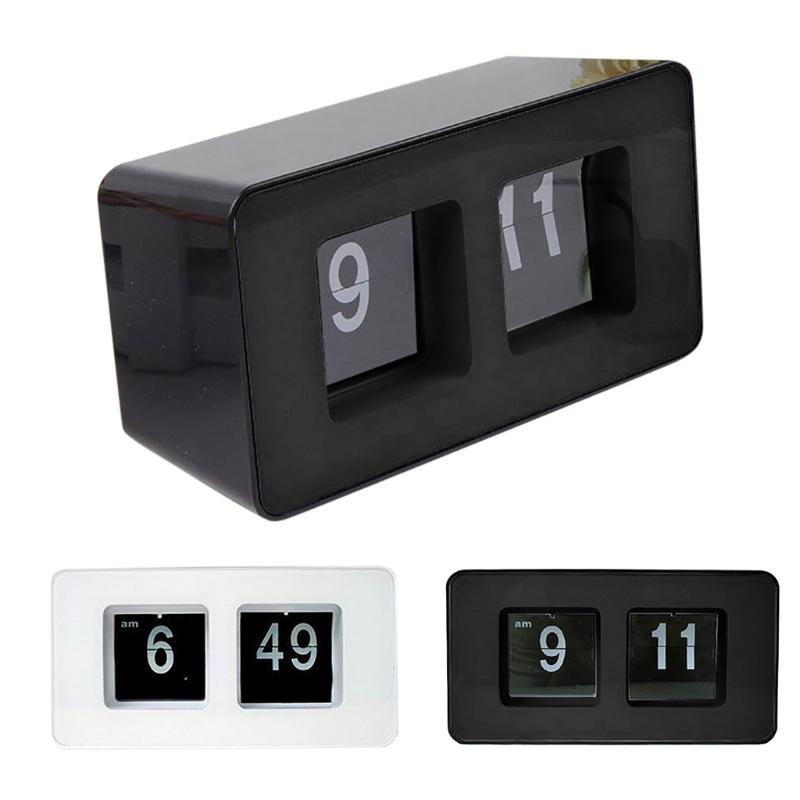 

Auto Flip Clock Stylish Modern Desk Wall Digital Clock Home Decor New
