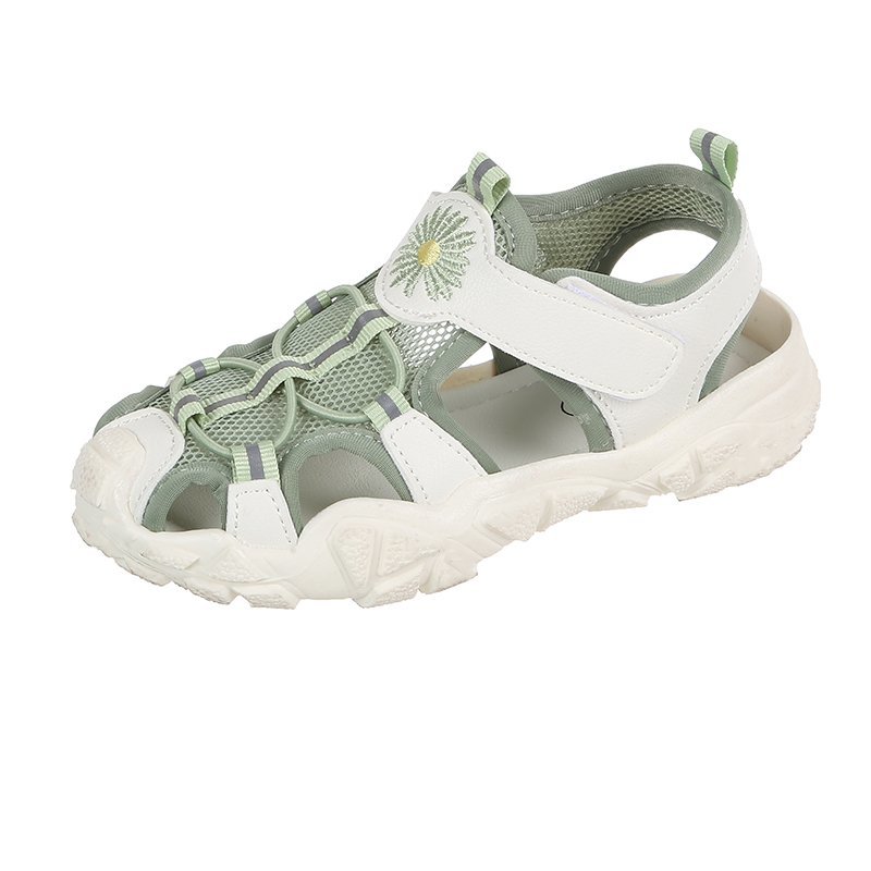 

fashion shoes girl popular pu flower tied kids girl sandals Anti-slippery Wear-resistant Collision cut gladiator children shoes, Beige