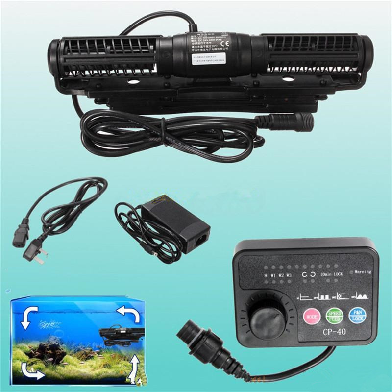 

Jebao AC110V-220V Marine Aquarium Wave Maker Cross Flow Pump Wavemaker Reef Coral Fish Tank Wavermaker w/ Controller CP-55