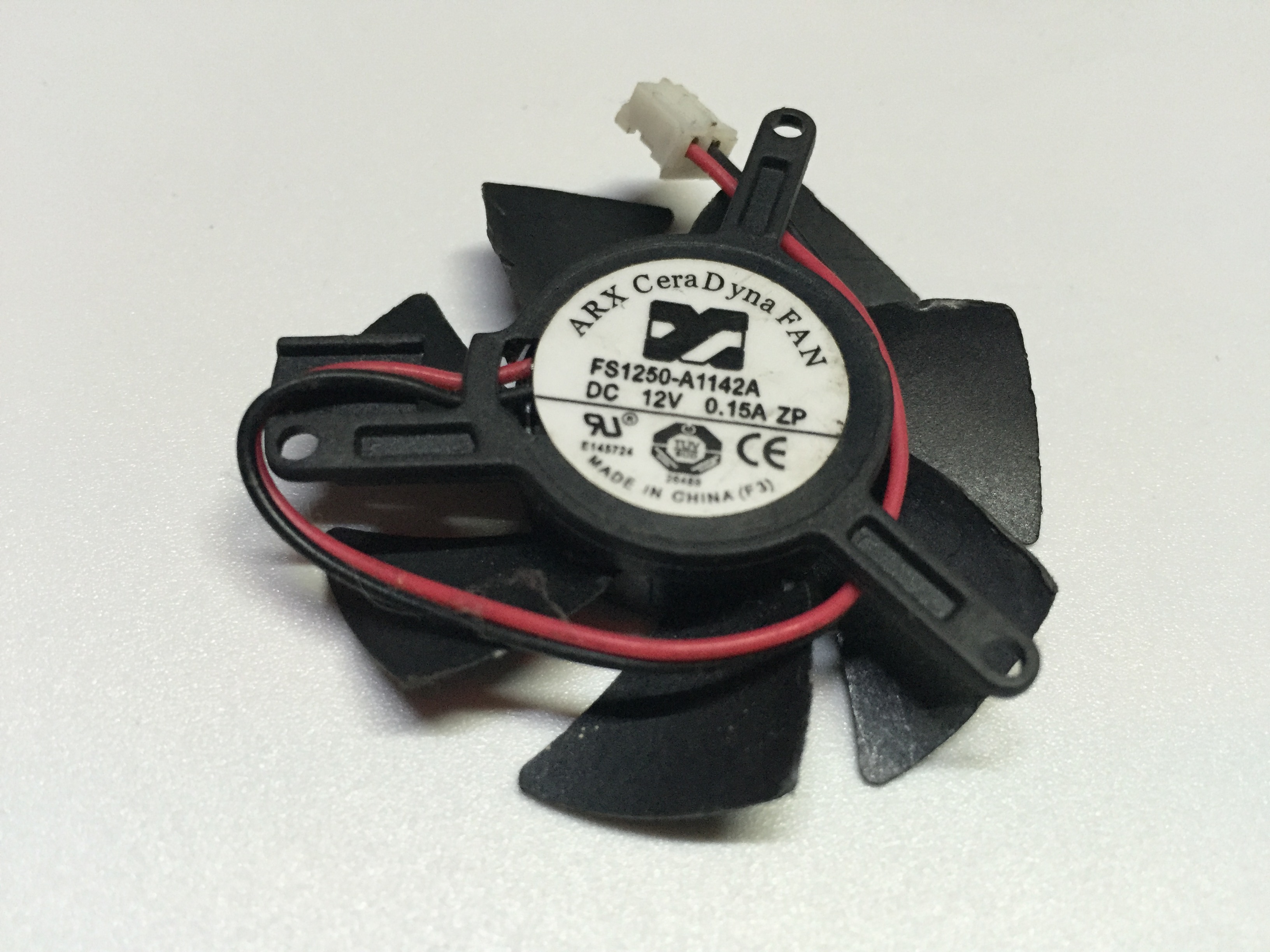 

For ARX FS1250-A1042A DC 12V 0.19A 2-Wire Server Cooling Fan