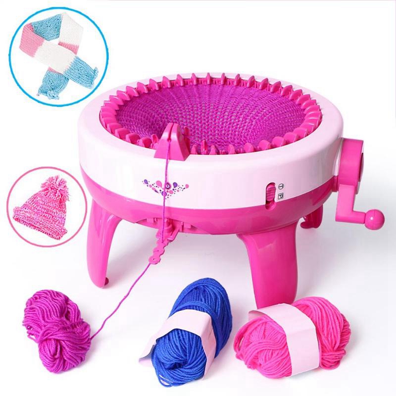 

Hot Sale Plastic Needle Sewing Machine Tool Diy Hand-Woven Scarves Hat Children Knitting Machine