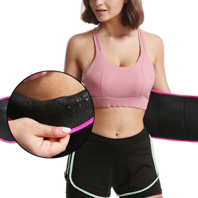 

1PCS Men Women Universal Gym Body Shaping Lumbar Belt Adjustable Waist Support Fitness Sport Belly Belt Lumbar Brace With Pocket, Red