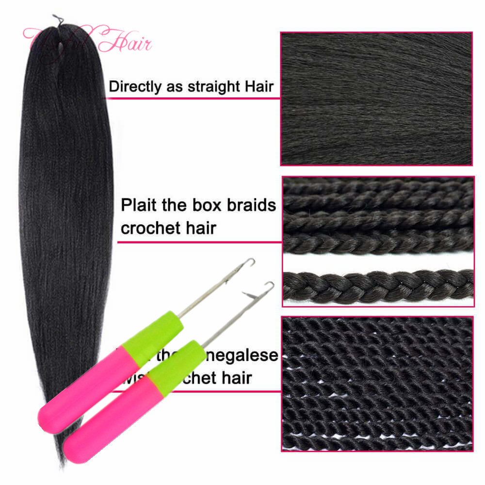Rozszerzenia cen hurtowych Zostaw wiadomość Chnge Easy Braiding Black Marley Pre-rozciągnięty Crochet Braids Fashion Włosy Nowe Syntetyczne przedłużanie włosów