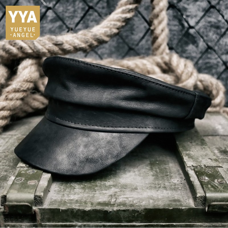 leather skull caps for men