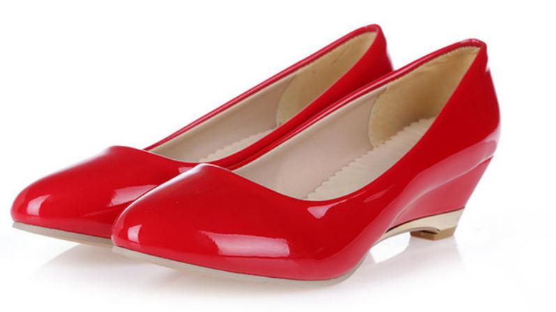 

2019 Women's shoes in Spring and Autumn with New style Slope heel pointed end @113, Black