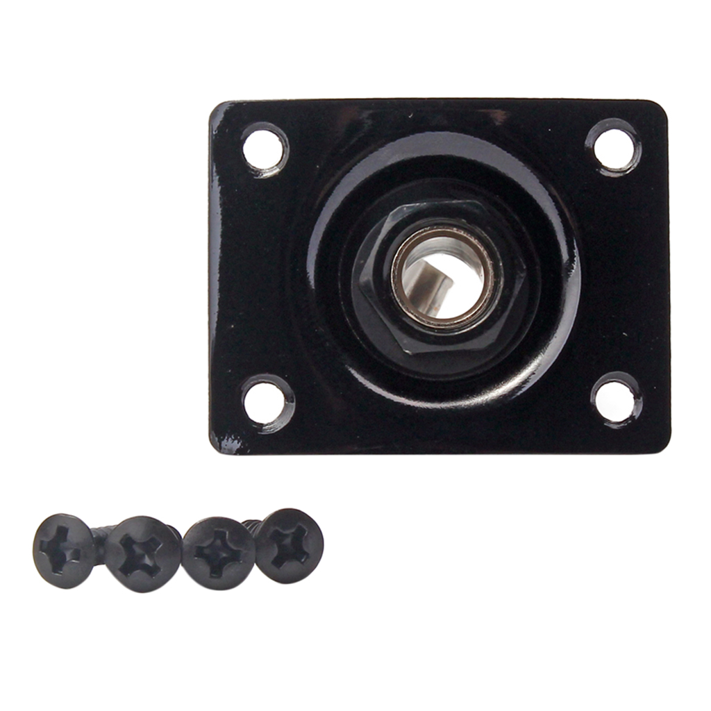 

Musically Square Jack Output Plate Socket 6.35mm 1/4'' for Electric Guitar