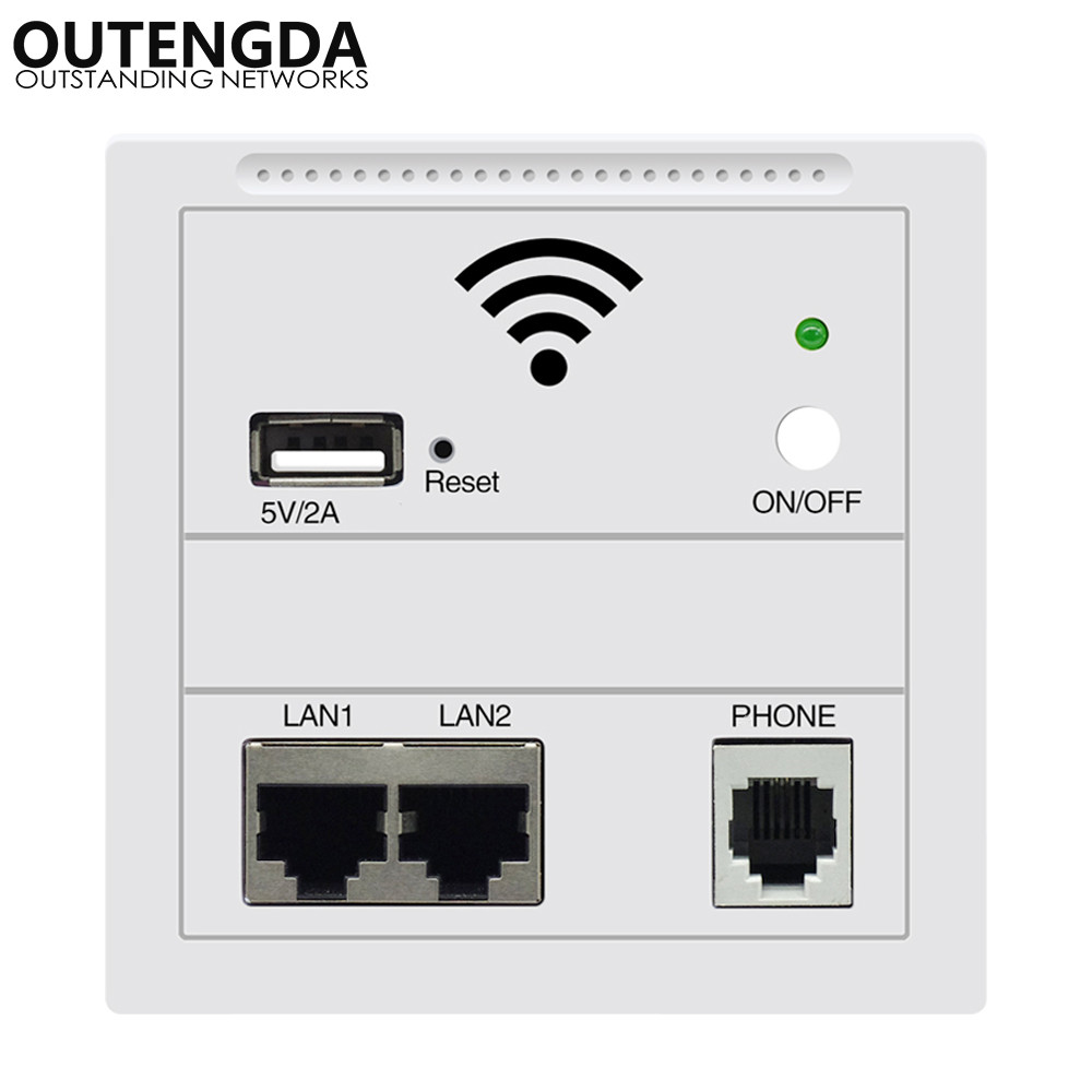 

NEW 802.11N 300Mbps Embedded WIFI wireless router for hotle inn in wall wireless access point standard poe ac100-240v