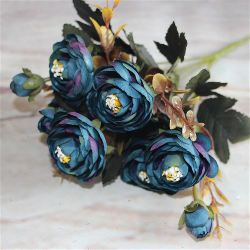 

1 Pcs Artificial Flowers Camellia Floral Bouquet Wedding Party Home Decorative