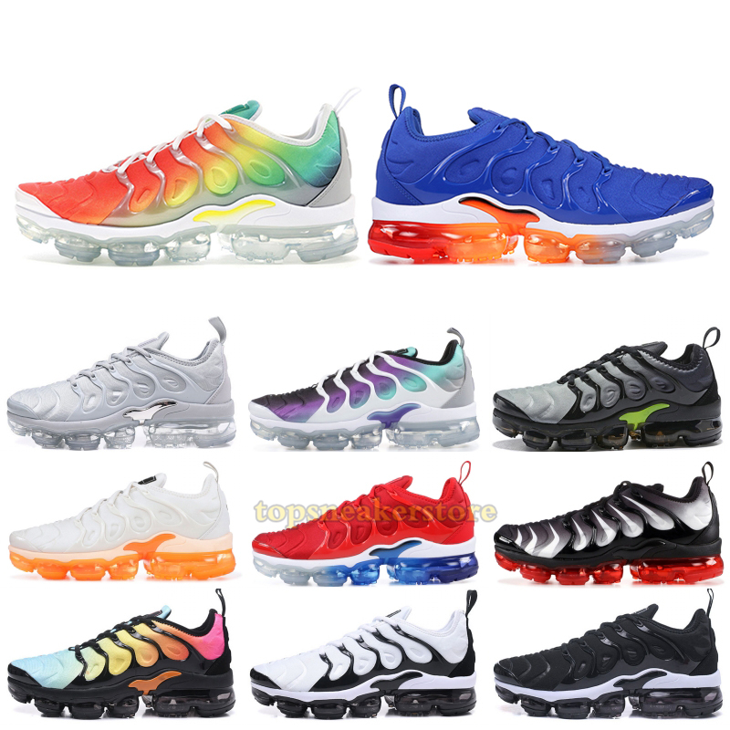 

2022 TN Plus Running Shoes Men Women Grape Speed Red Game Royal Anthracite Ultra White Black stylist Sneakers 36-45, #11 triple white