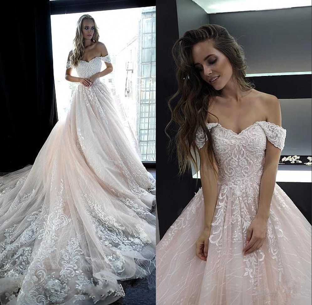 pale gold wedding dress