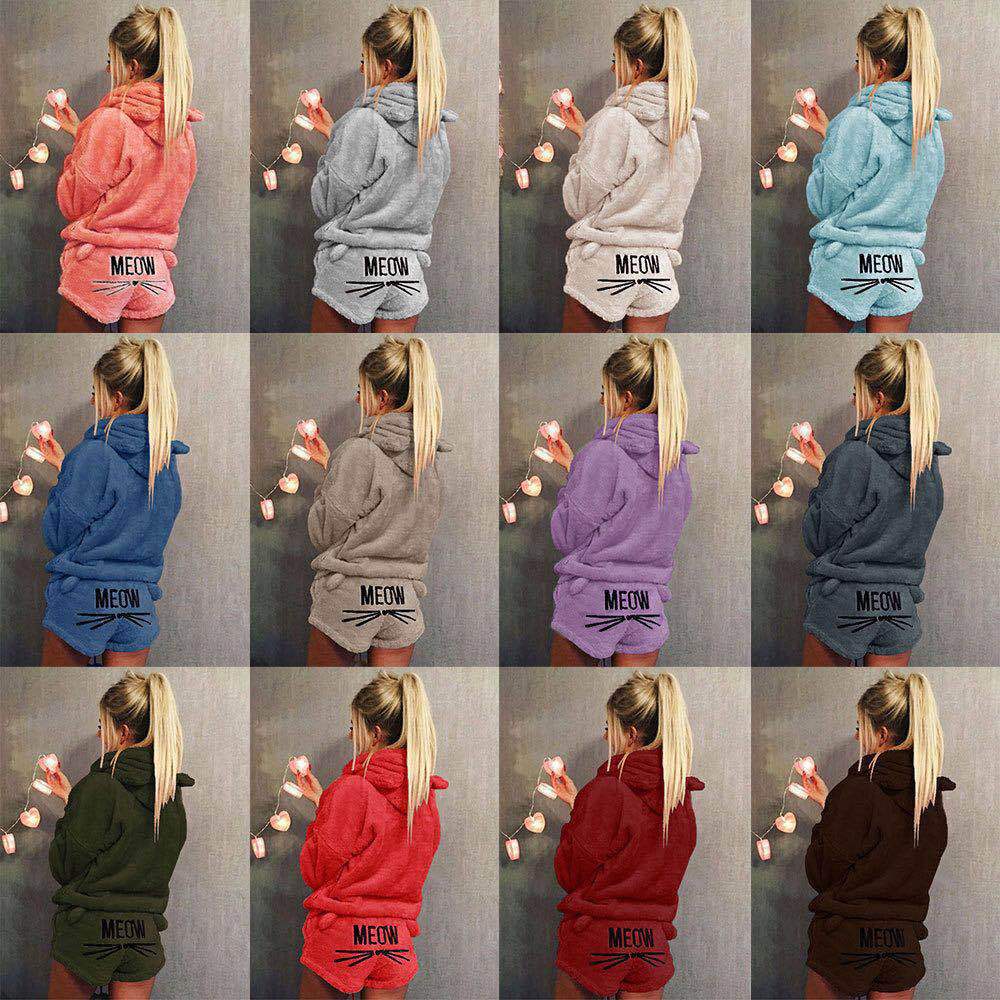 

Pajama Set For Women Sexy Sleepwear Pyjama Femme Home Wear Pijama Plus Size Warm Pyjamas XL  XXXL 4XL 5XL Winter Home Suit, Red
