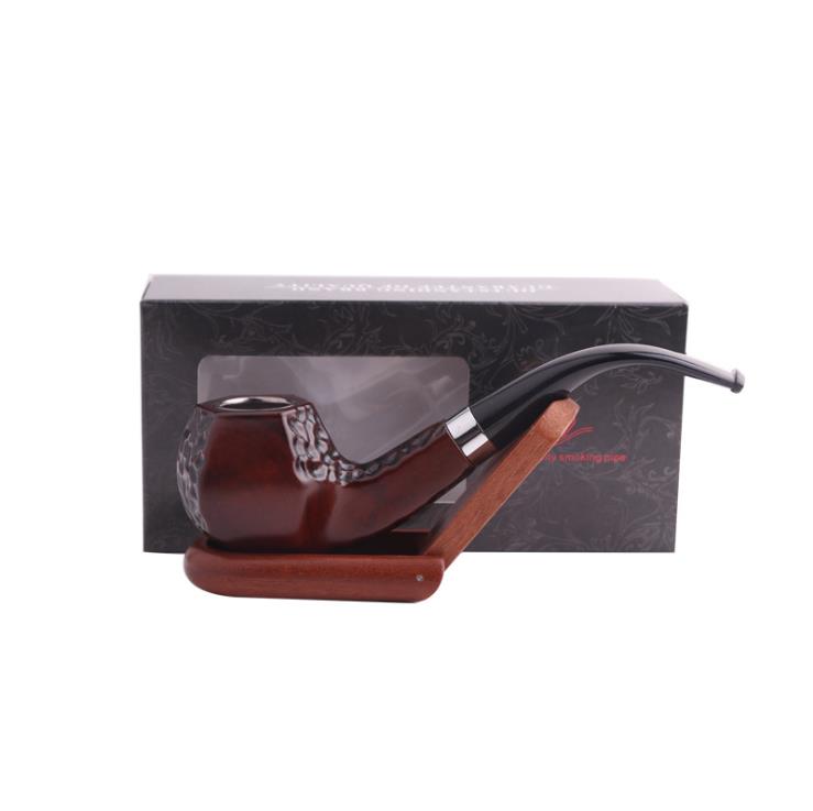 

New Bakelite Resin Pipe for Men Portable Filtration Curved Pipe Old Hammer Special-shaped Pipe