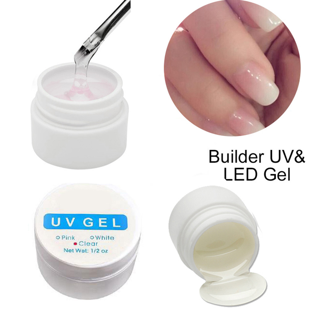 

15ML Nail Extension Builder Nail Glue UV Glue Phototherapy Gel, White