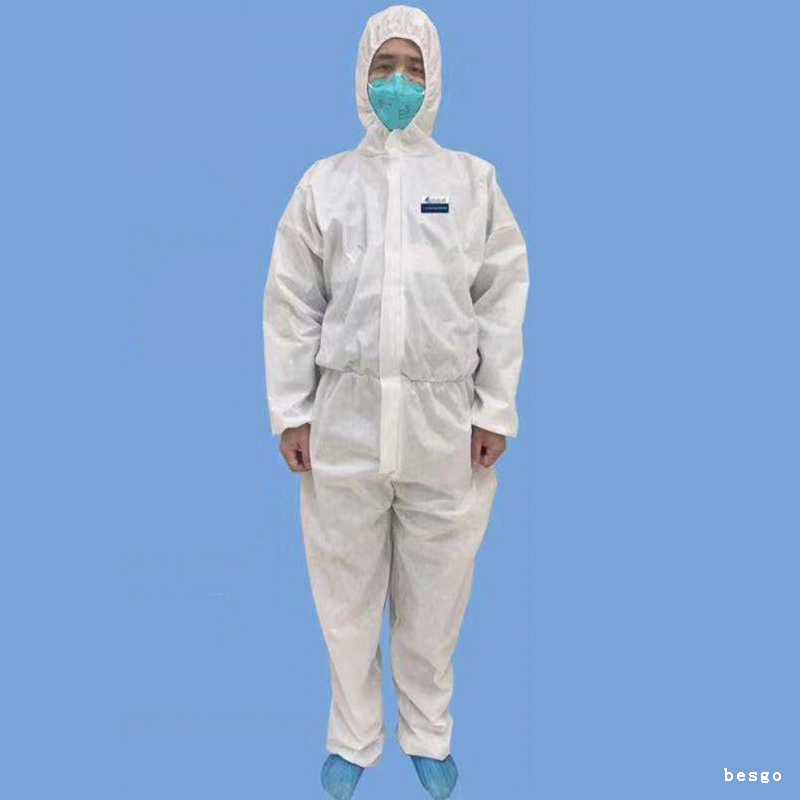 V/êtements de Protection de s/écurit/é Combinaison jetable V/êtements antipoussi/ère V/êtements disolement Travail Costume One-pi/èces Non-tiss/és