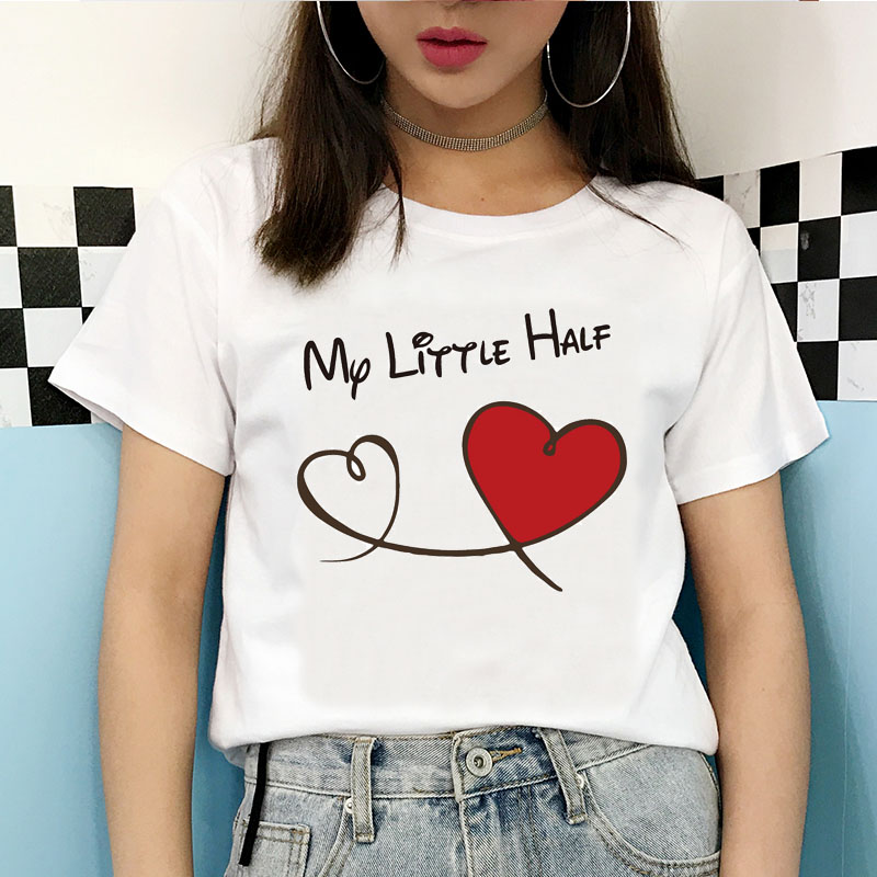 

T-Shirt coppia Donne Degli Uomini Tee Manica Corta 2020 Coppie di Estate di Stampa Modo Personalità Harajuku Top Ve