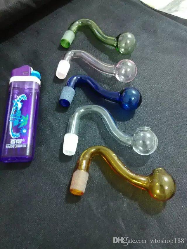 

A pot of color Wholesale Glass bongs Oil Burner Glass Water Pipes Oil Rigs Smoking Free