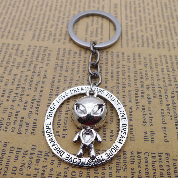 

Alloy Alien Key Pendant Buckle Ancient Silver Ornaments Parts