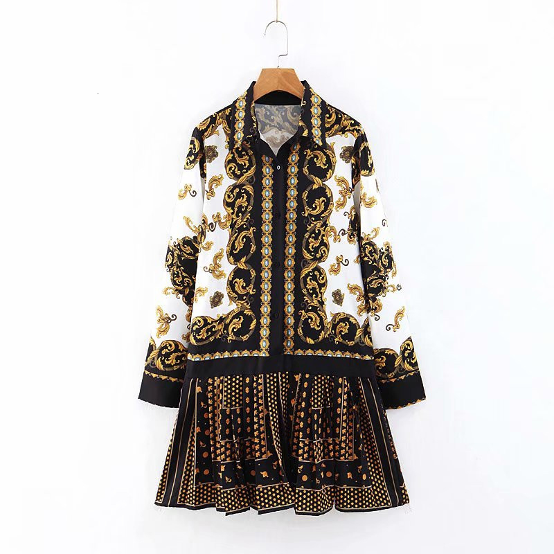 printed long gown design