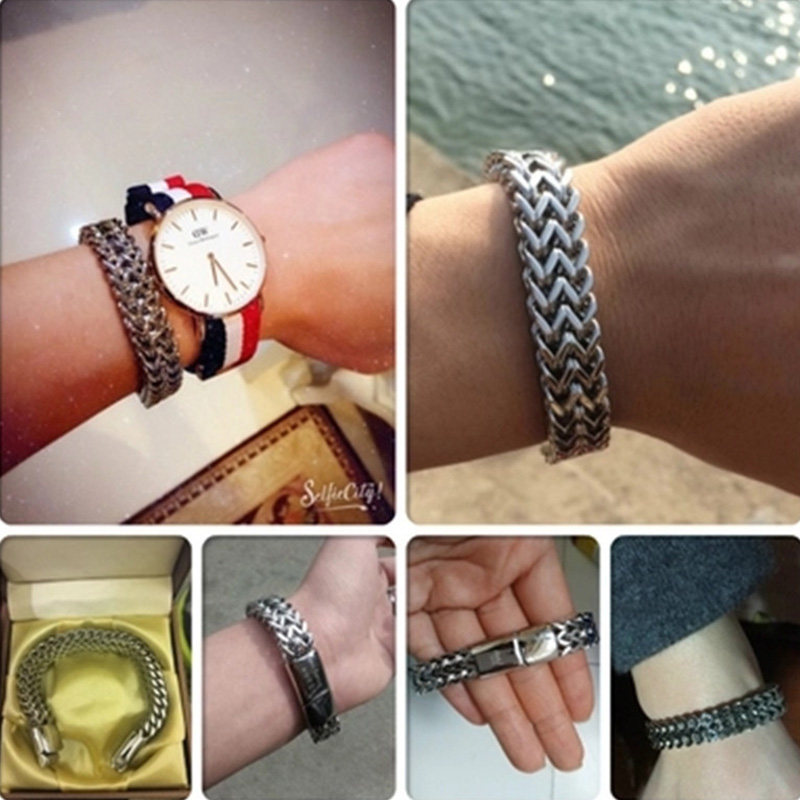 

Link, Chain 2021 Gold Chians On Hand Stainless Steel Charm Bracelet Silver Hip Hop Rock Accessories Fashion Jewelry For Men Custom Chian