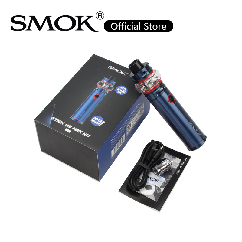 

SMOK Stick V9 Max Kit Built-in 4000mAh Battery 8.5ml Tank Intelligent LED Indicator New Mini V2 S1 S2 Coil 100% Original, Ss