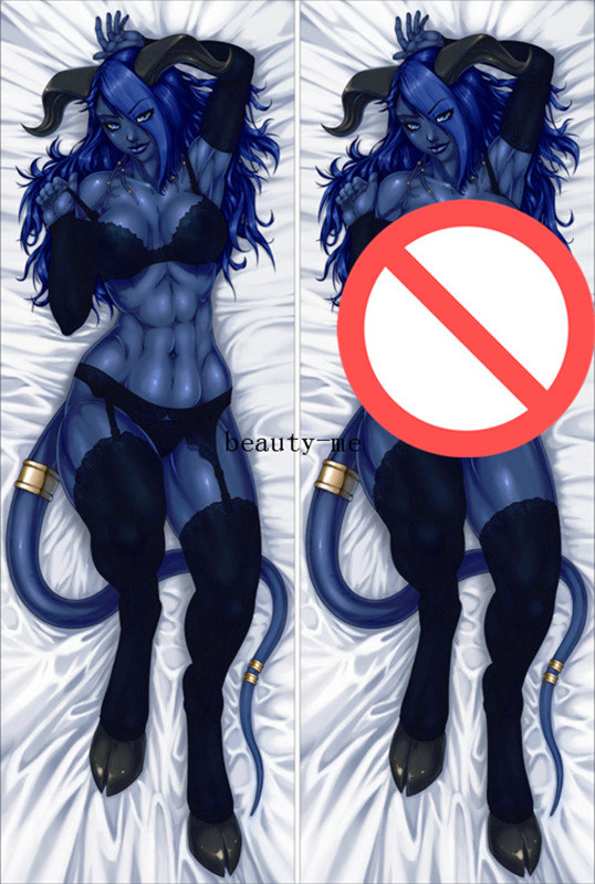 

Popular game Dakimakura anime characters sexy girl draenei succubus & miama forsaken & Yrel pillow cover body Pillowcase