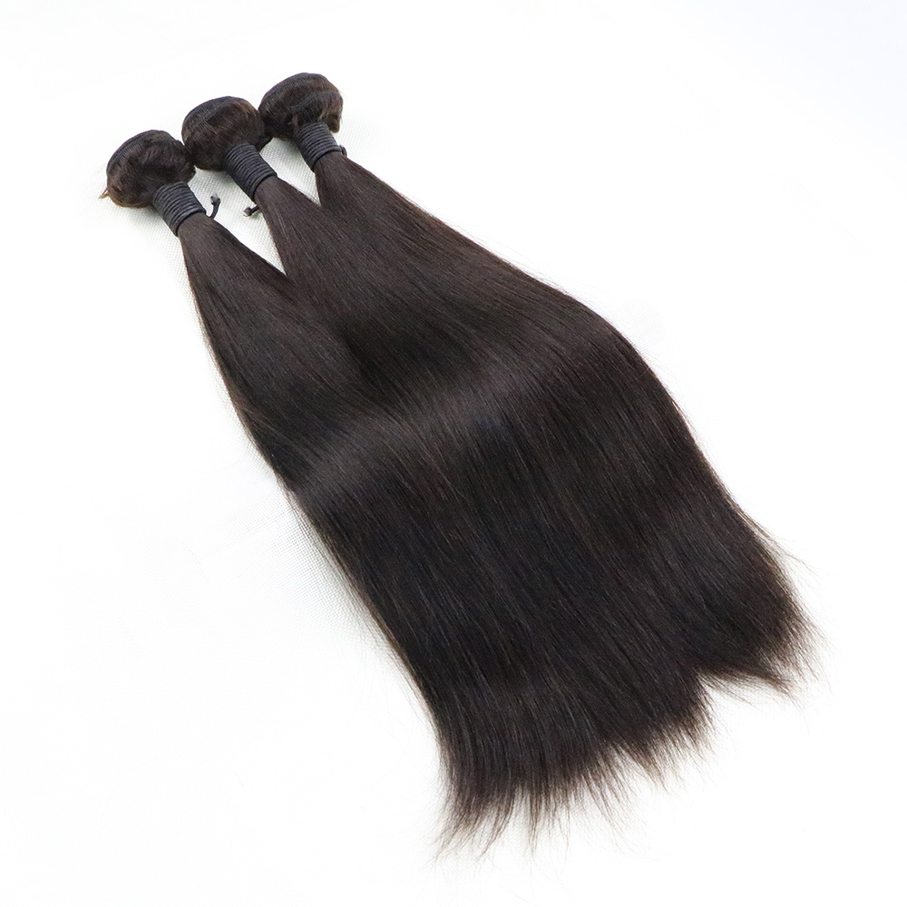 

26 26 26 Color 2 Medium Brown Straight Brazilian Hair Weft Extensions 3 Bundles Deal Unprocessed Human Hair Weave Straight Hair Weaving