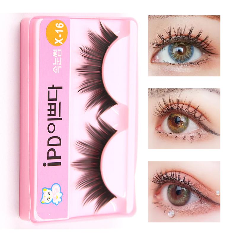 

1 Pair Natural Black Long Sparse Cross False Eyelashes Thick Fake Eye Lashes Extensions Makeup Tools Cross Eyelashes Eye Lashes