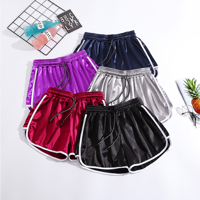 

Elastic Waist Cotton Plus Size Shorts Women Summer Casual Solid Loose Sport Shorts Korean 5XL Female Fashion Simple Wild, Black-