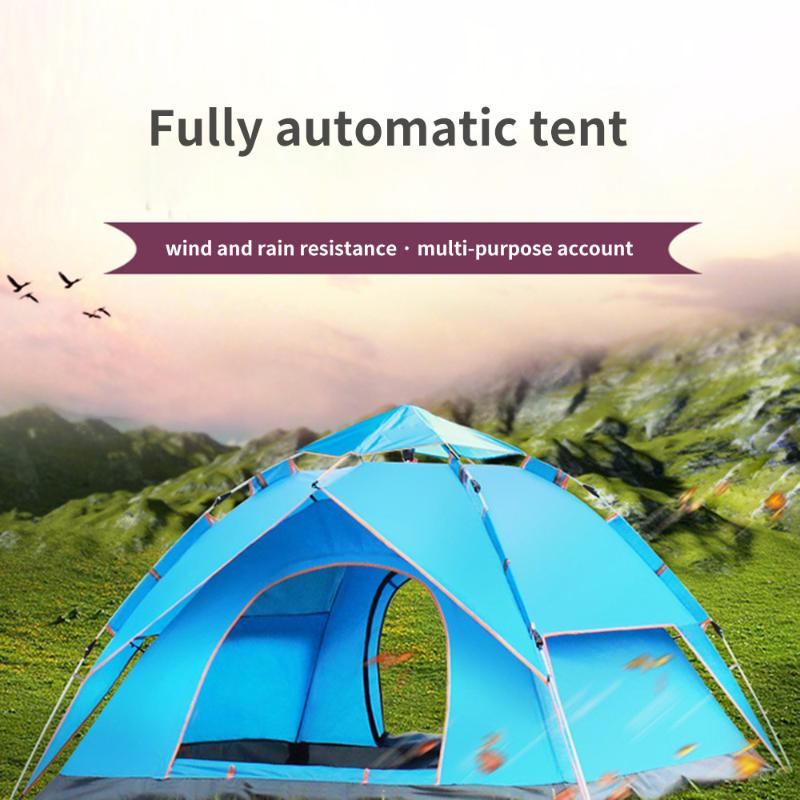 

Folding Tent Ultralight Breathable Sunroof Large Area Waterproof PU Fabric Open Garden Outdoor Hiking Family Travel Beach Tent