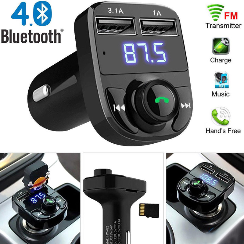 

X8 FM Transmitter Aux Modulator Bluetooth Handsfree Car Kit Car Audio MP3 Player with 3.1A Quick Charge Dual USB Car Charger Accessorie MQ30