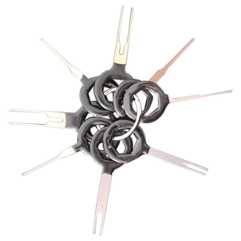 

8pcs Car Electrical Terminal Wiring Crimp Connector Pin Removal Key Tool Kit