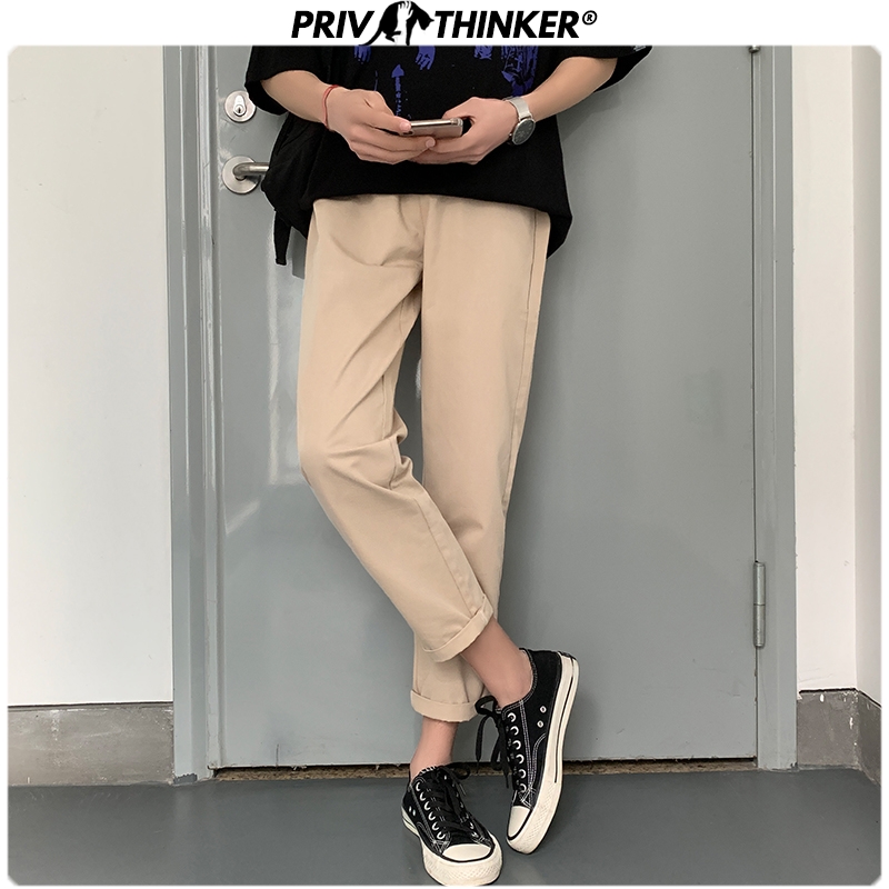 

Men Spring Solid 2020 Casual Pants Mens Collage Joggers Male Korean Harem Pants Fashions Oversized Bottoms Summer, Black(asiansize)