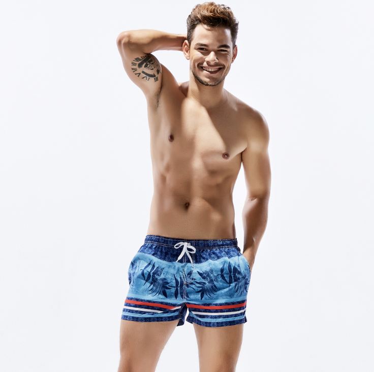 

Fashion Brand males Surfboard Suits men Summer Swimsuits Boxer creative design Swim Trunks Maillot De Bain beach wear New