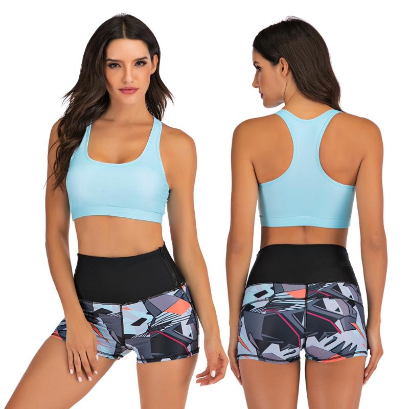 

New Plus Size Swimwear Women Swimsuit Two Pieces Tankini Push Up Bathing Suit Tankinis With Shorts Mujer Womens Swim Suits Trunk, Aw9