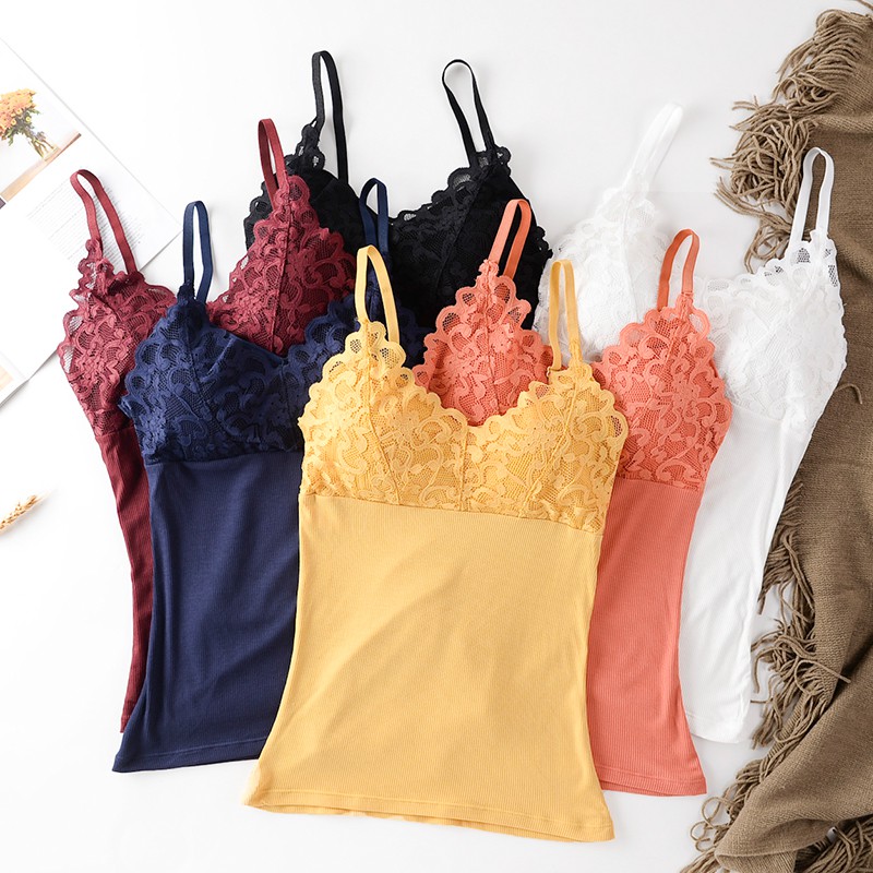 silver lace camisole