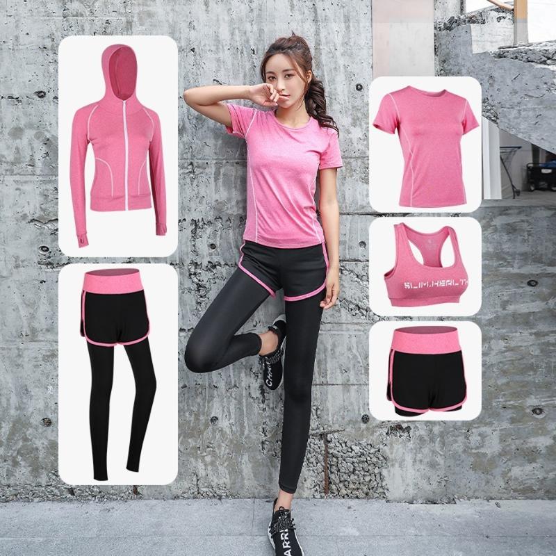 

New Arrival Sports Suit Women Running Set Jogging Basketball Underwear Sportswear Gym Tights Running Tracksuit Training Clothes