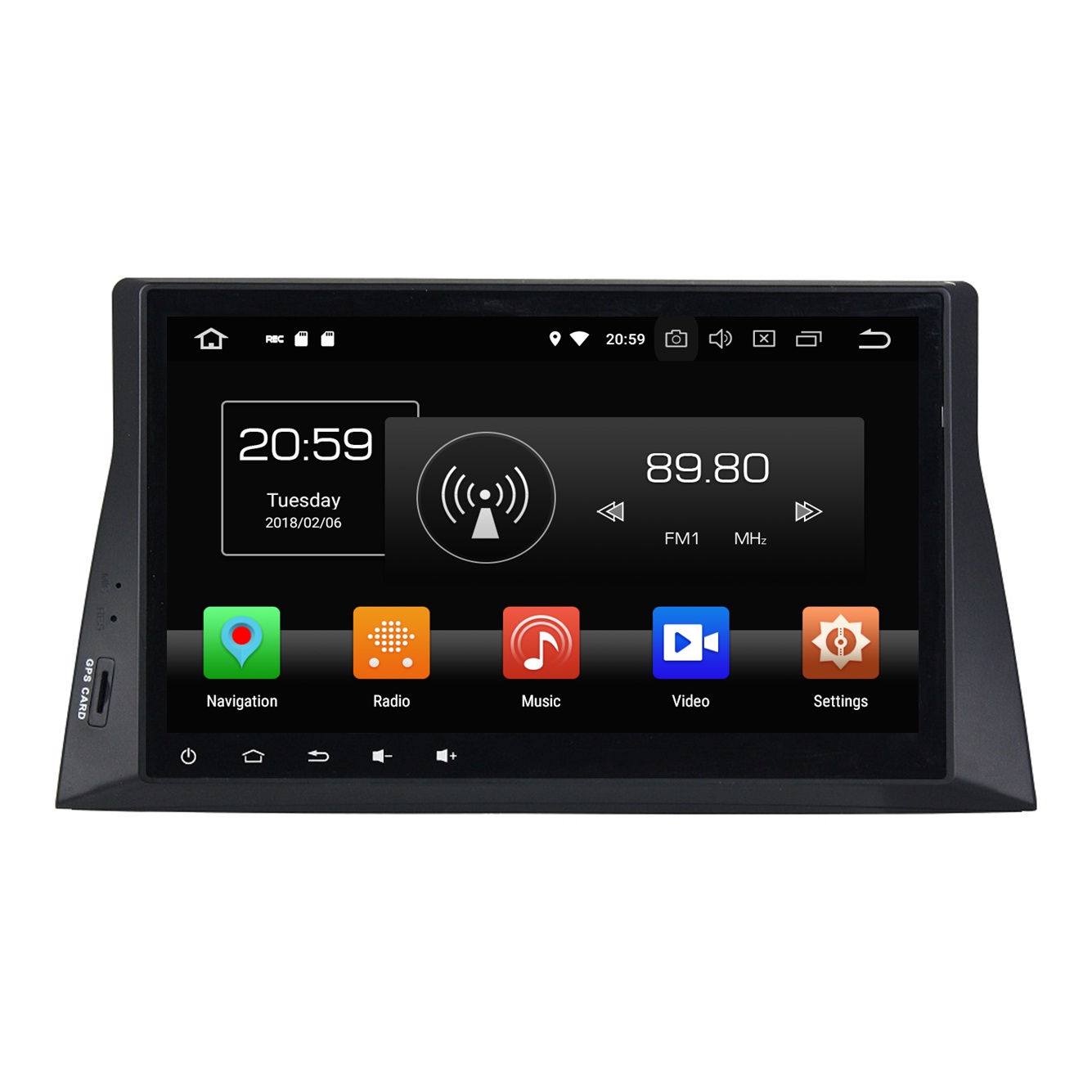 pour Honda CRV 2007 2008 2009 2010 2011 Android 8.1 Radio GPS Navi St/ér/éo WiFi 3G RDS Lien Miroir FM AM BT Audio Vid/éo 64GB Bluetooth Support Rear Camera