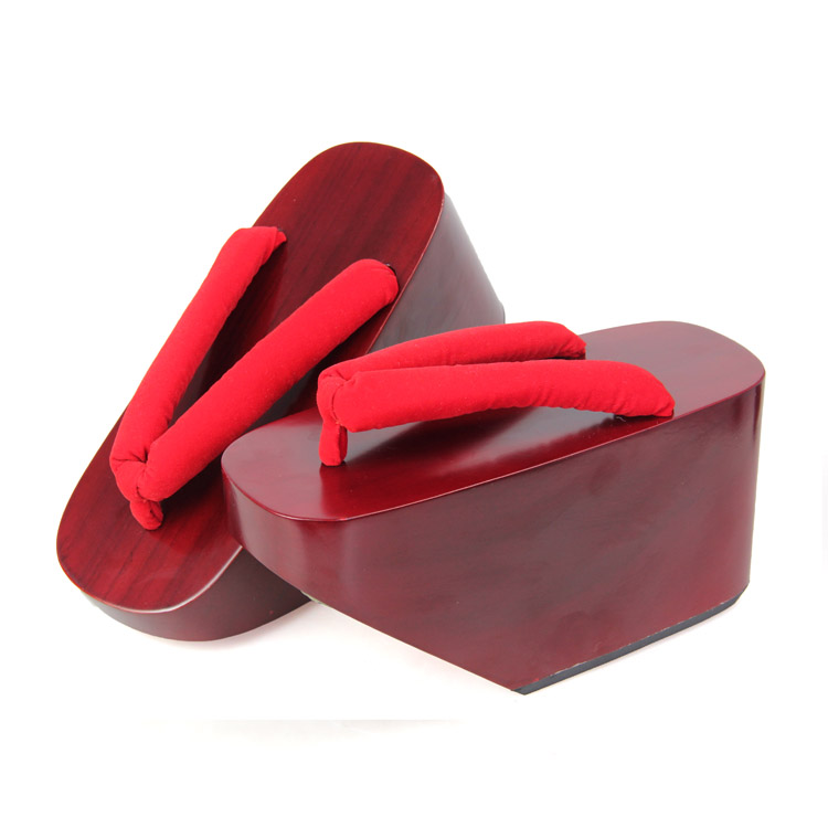 

Wooden Japanese GETA Clog Bidentate Flops Flip Wood Sandal Shoes Cosplay Japan Geisha Wooden Floral Mixed Colors C016