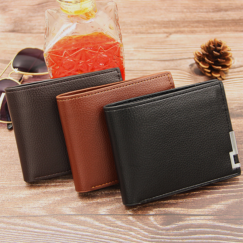 REAL LEATHER ID titolare della carta di credito Portafoglio Slim Case Tascabile in Contanti Portafoglio Borsa