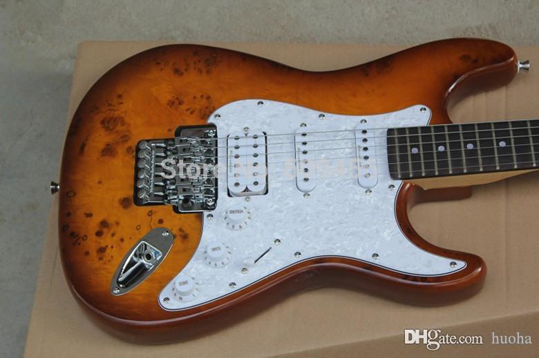 

Custom-Built Floyd Rose Tremolo White Pearl Guard Rosewood Shop Guitar